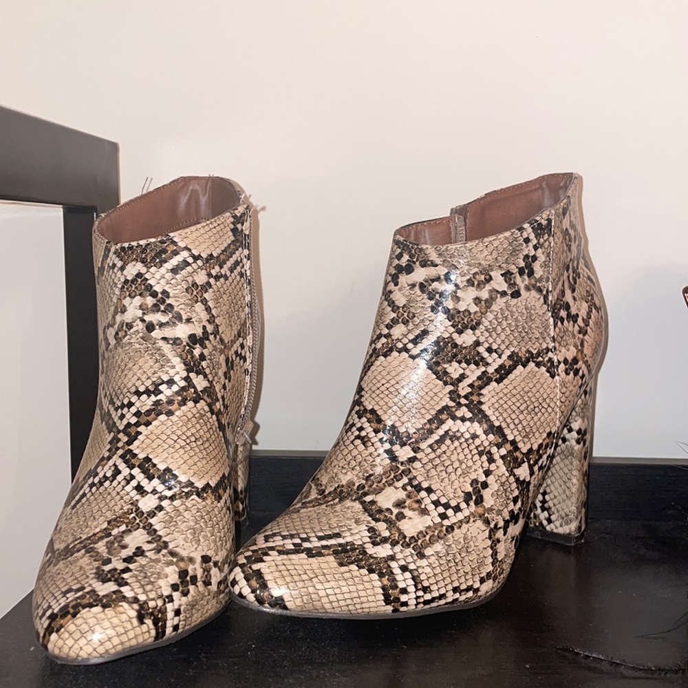Snake Print Booties!